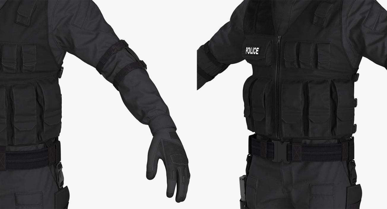 SWAT Uniforms 3D Models Collection 3D model