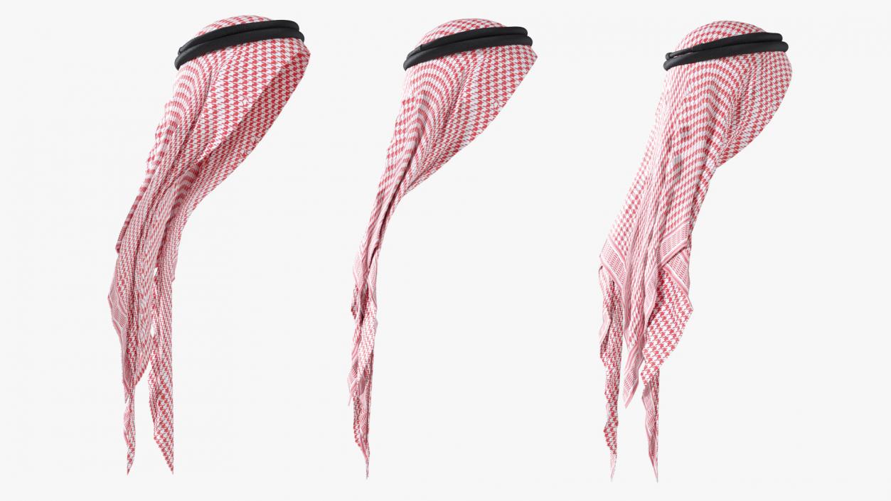 3D Red Traditional Arabic Hat