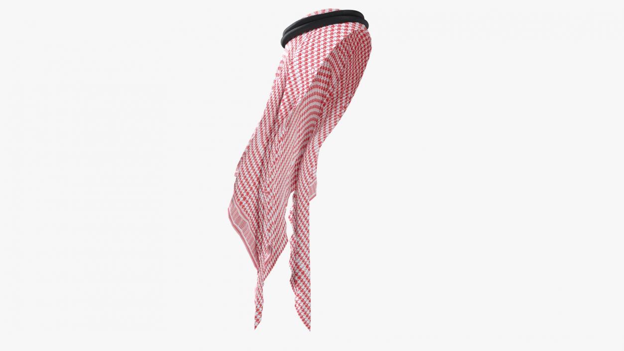 3D Red Traditional Arabic Hat