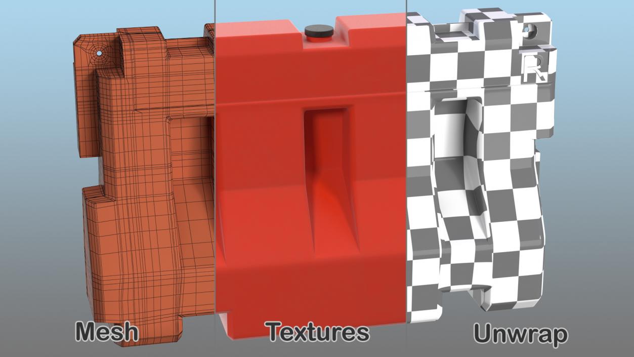 3D Road Barriers Collection 6