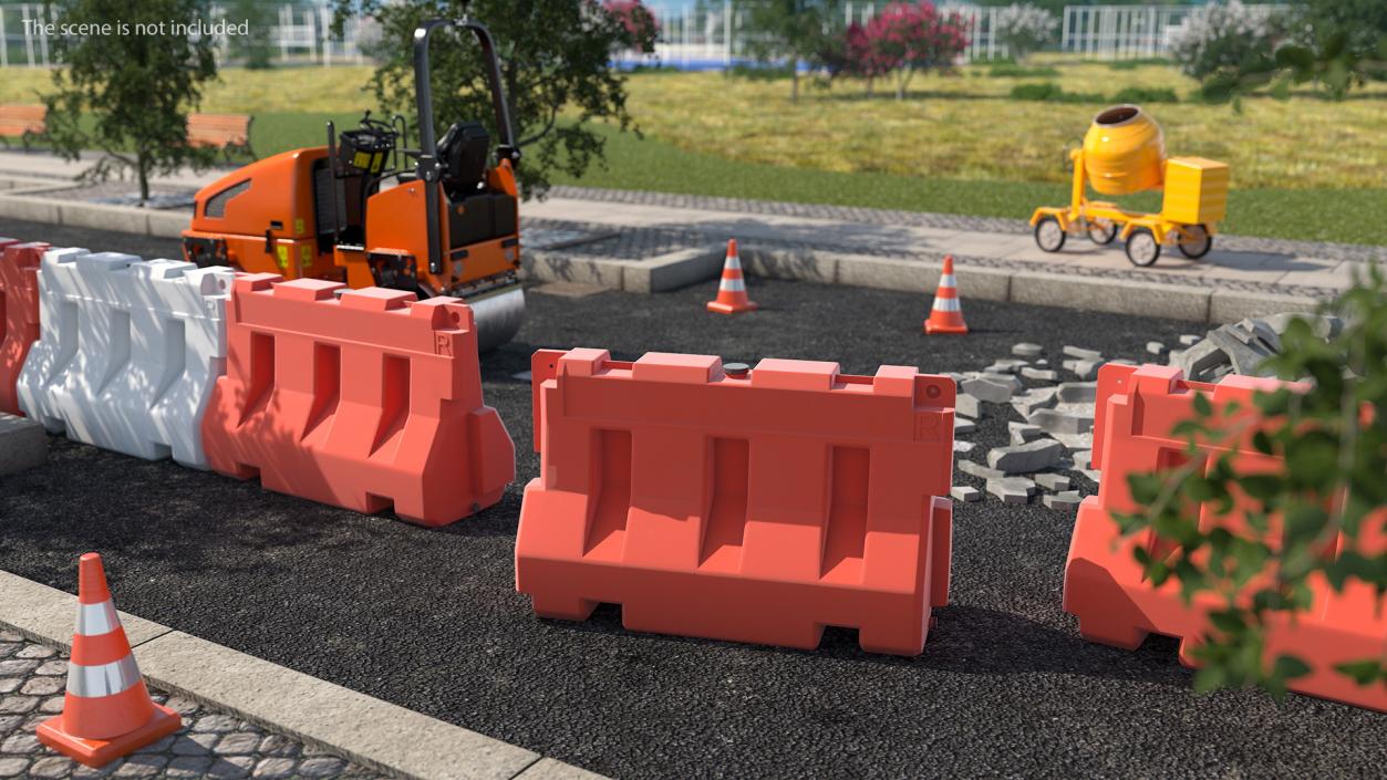 3D Road Barriers Collection 6