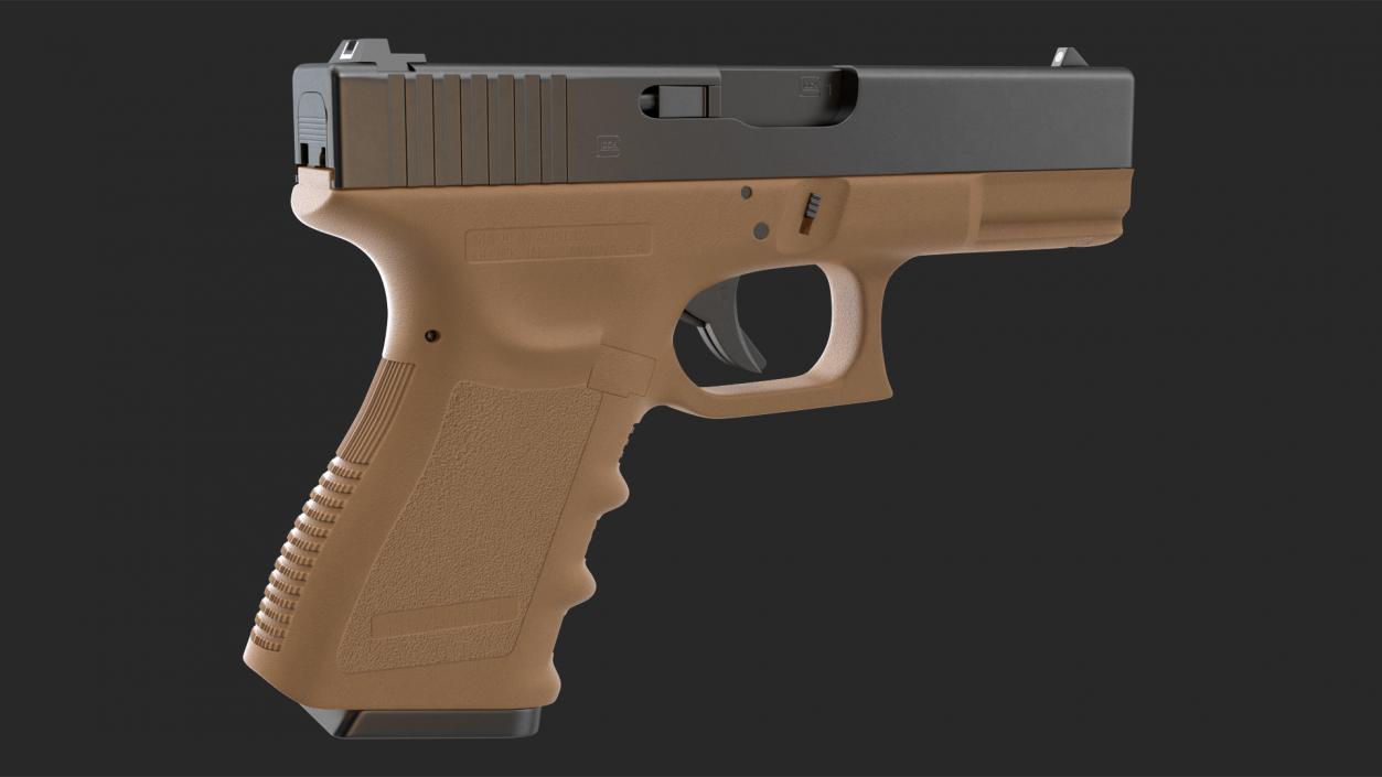 3D model Glock 19 GEN 3 Olive