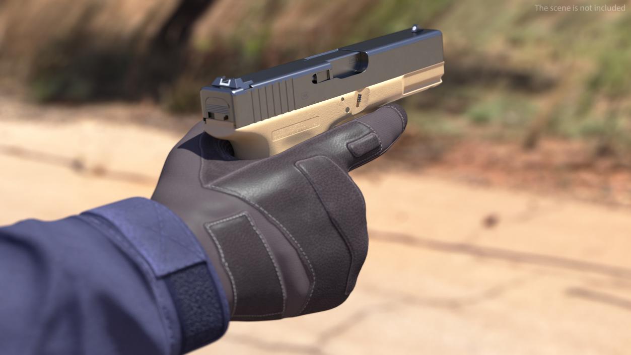 3D model Glock 19 GEN 3 Olive