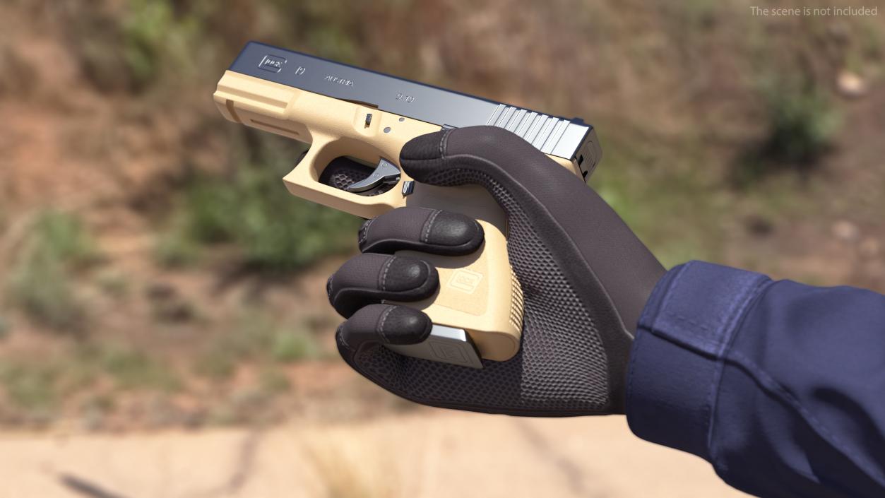 3D model Glock 19 GEN 3 Olive