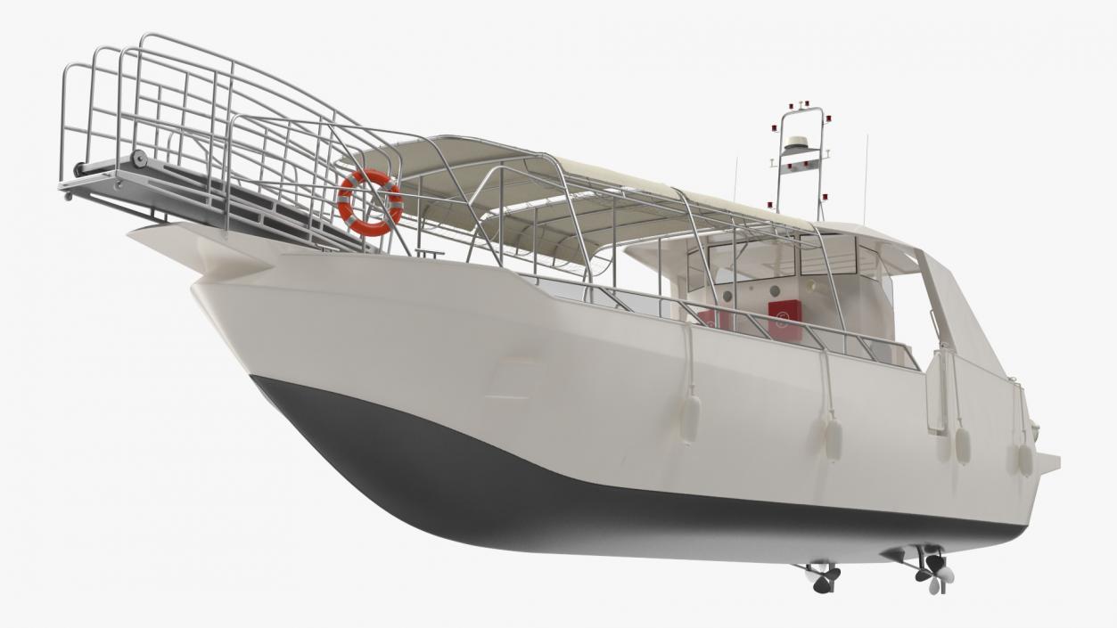 3D model Excursion Boat White