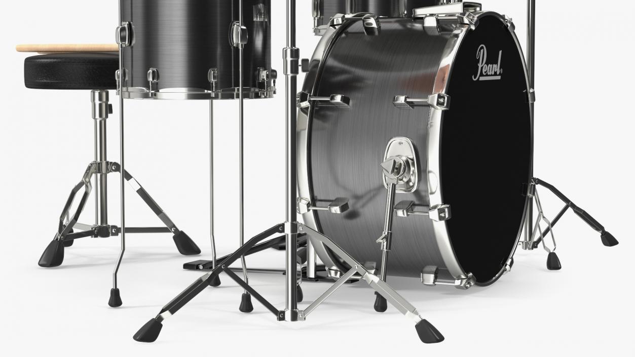 3D Pearl Roadshow Drum Set model