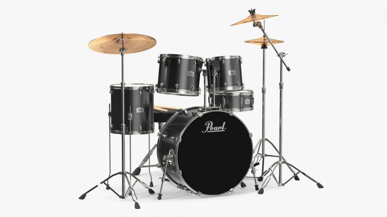 3D Pearl Roadshow Drum Set model