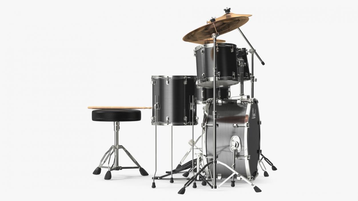 3D Pearl Roadshow Drum Set model