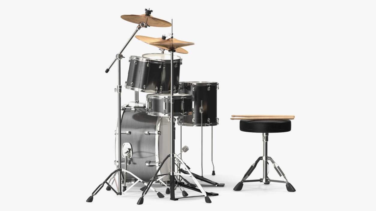 3D Pearl Roadshow Drum Set model