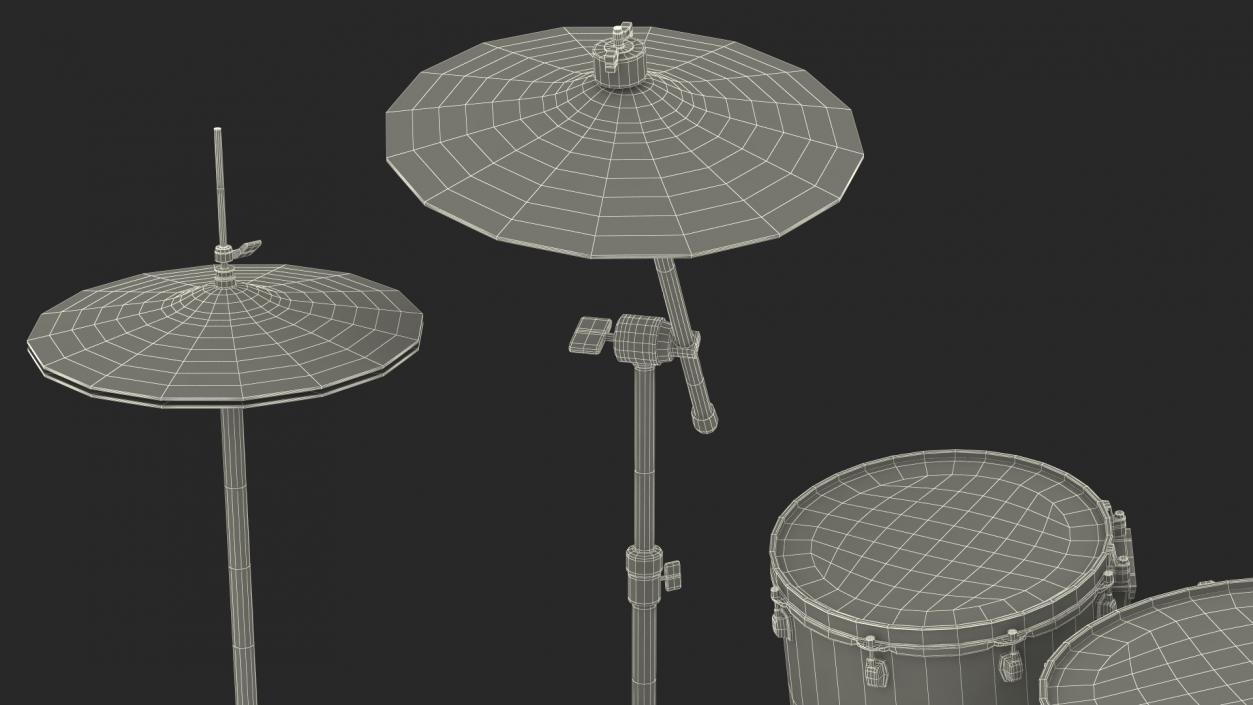 3D Pearl Roadshow Drum Set model