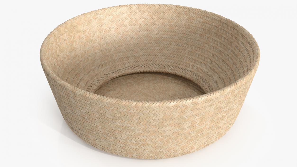 3D Folded Wicker Storage Basket model