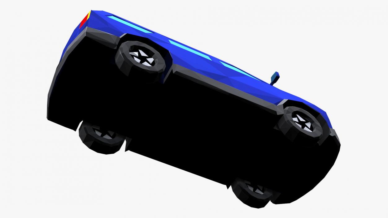 Low Poly Stylized Model SUV 2 3D model