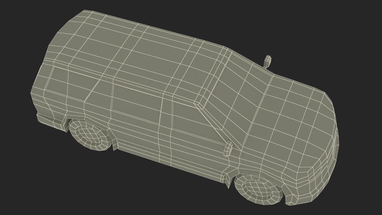 Low Poly Stylized Model SUV 2 3D model