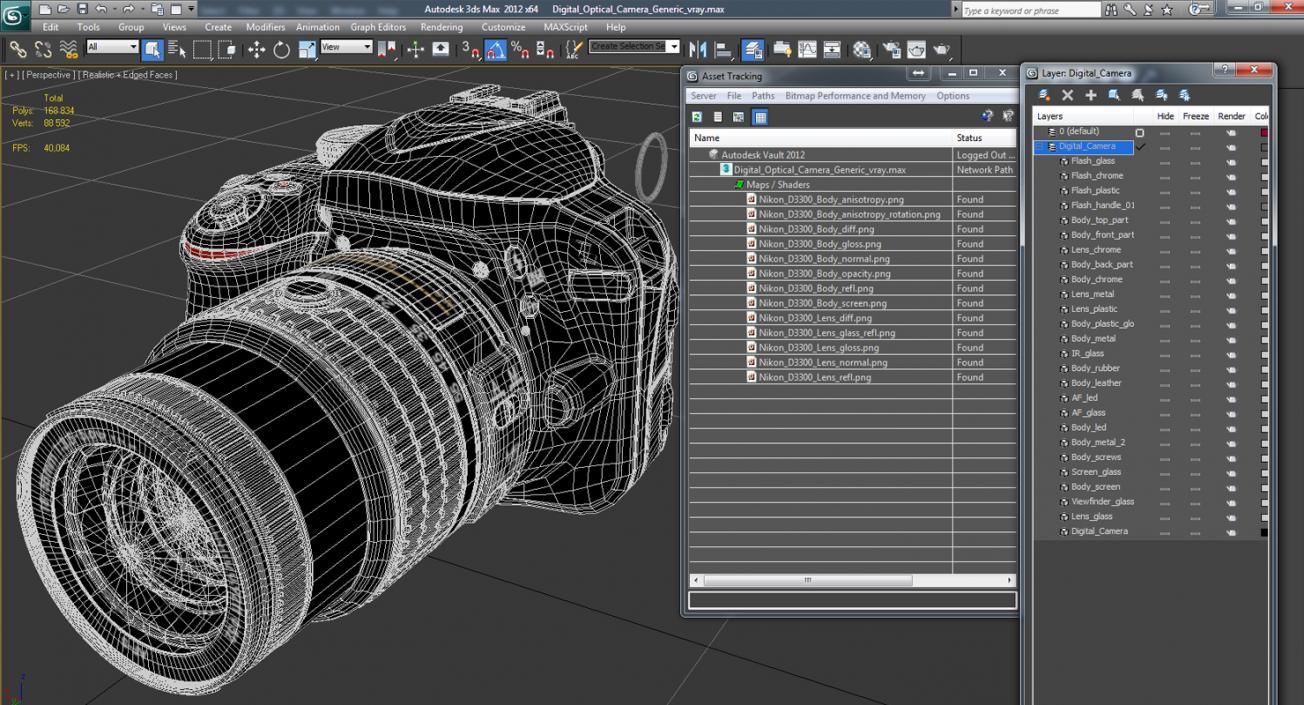 3D model Digital Optical Camera Generic