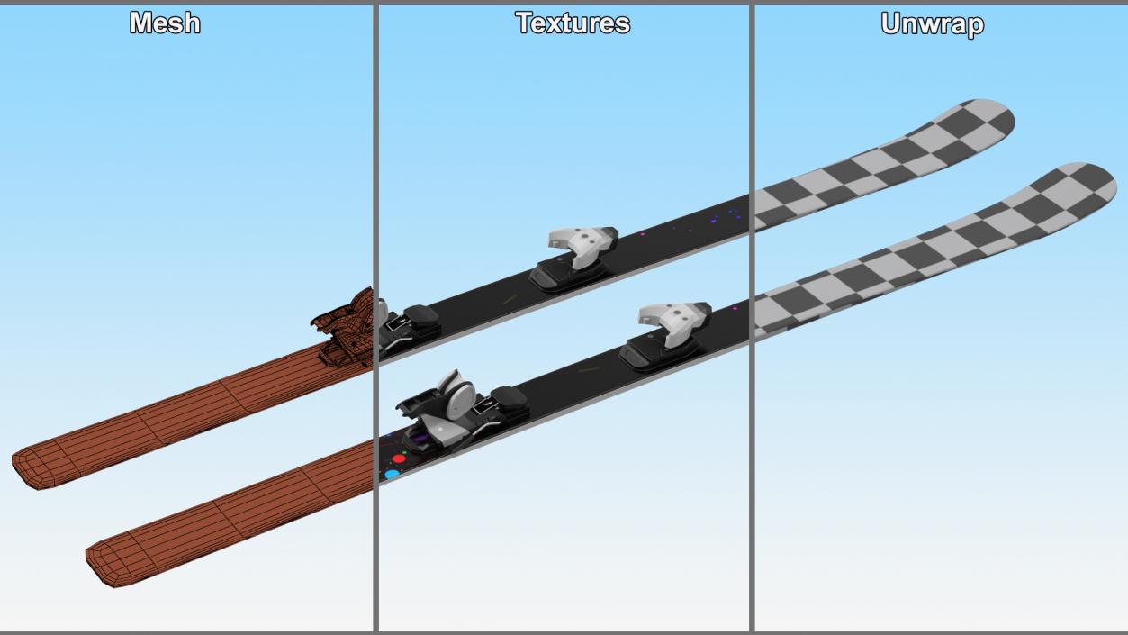 3D Snow Skis 8