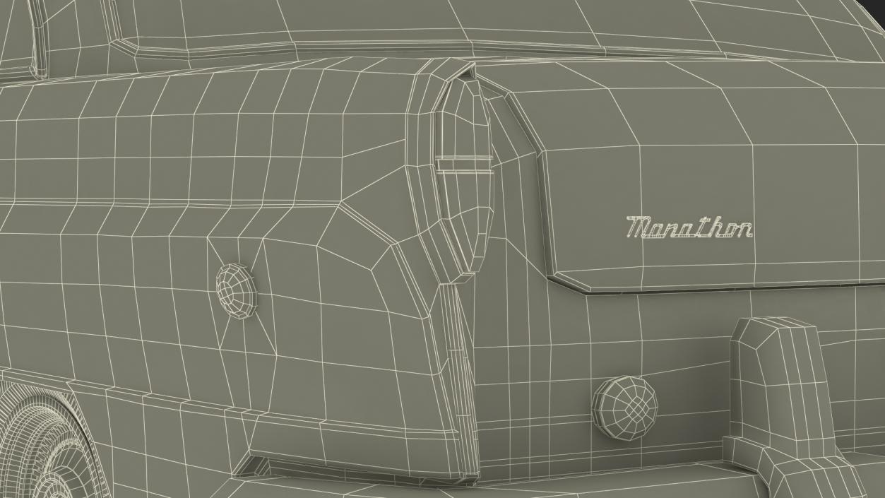 3D model Classic Checker Taxi Cab Simple Interior