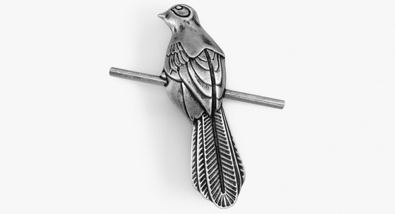 3D model Silvery Mockingbird Badge