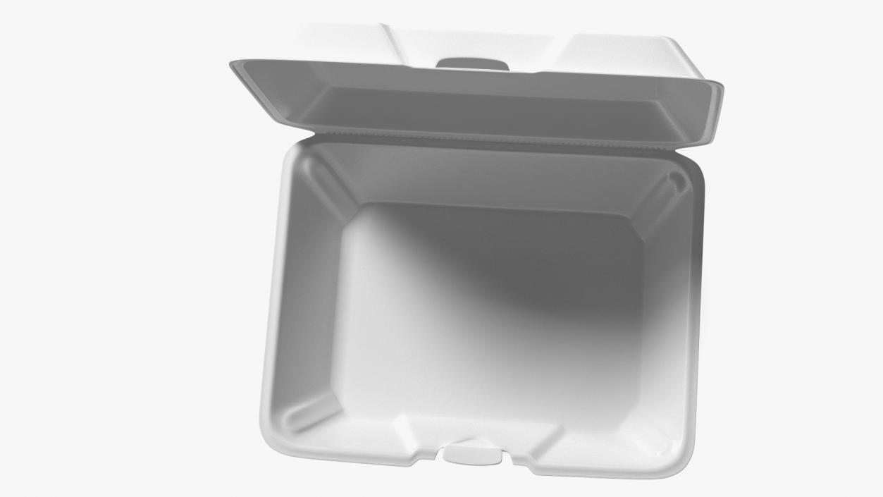 3D model Disposable Food Tray Open