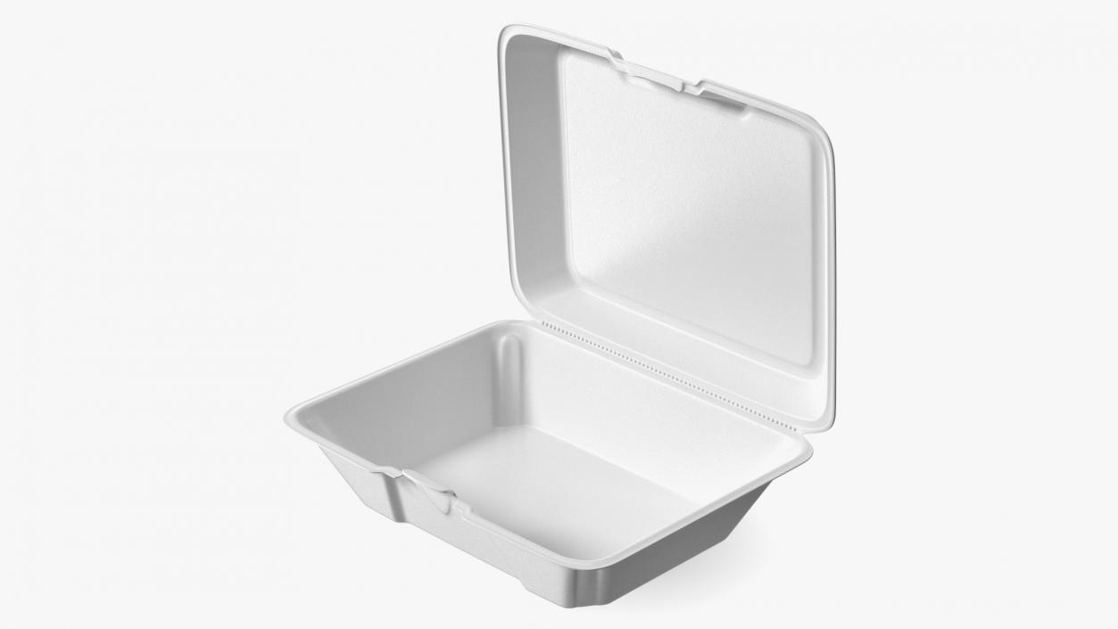 3D model Disposable Food Tray Open