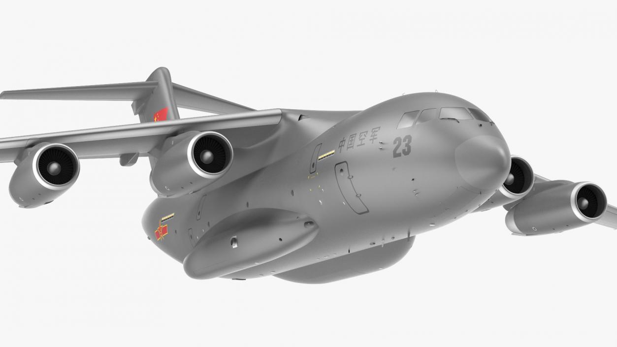 Xian Y20 Transport Aircraft Flight 3D model