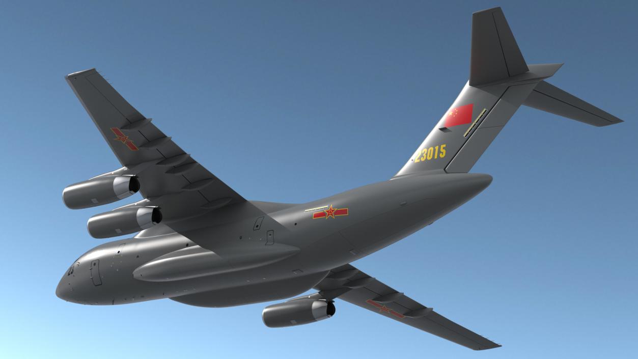 Xian Y20 Transport Aircraft Flight 3D model