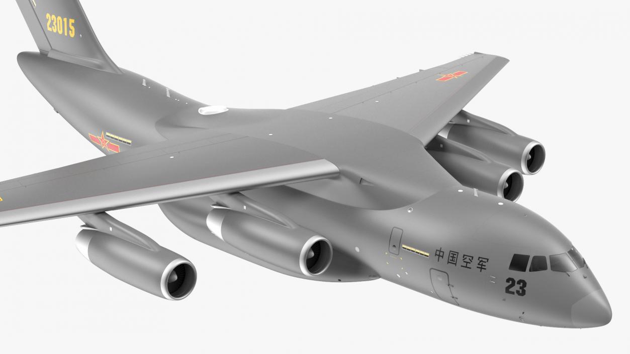 Xian Y20 Transport Aircraft Flight 3D model