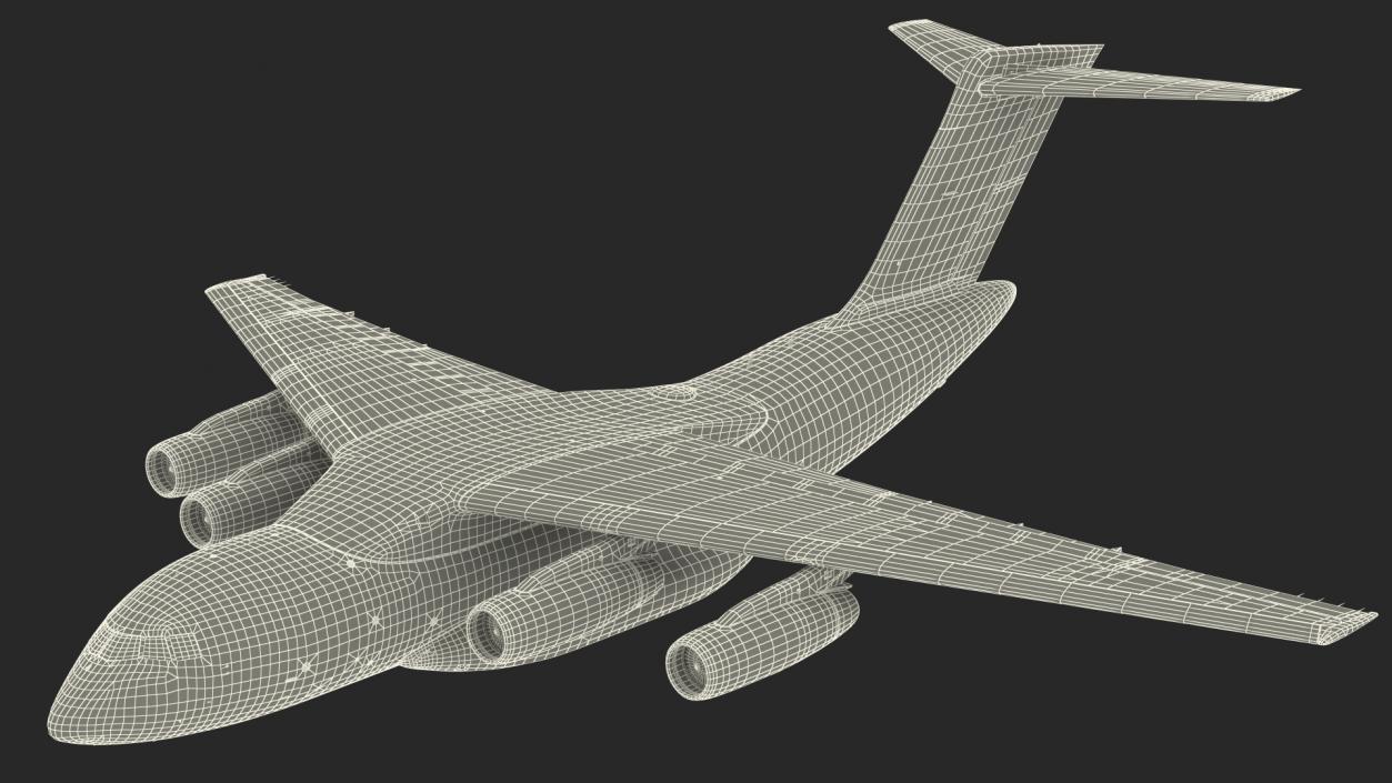 Xian Y20 Transport Aircraft Flight 3D model