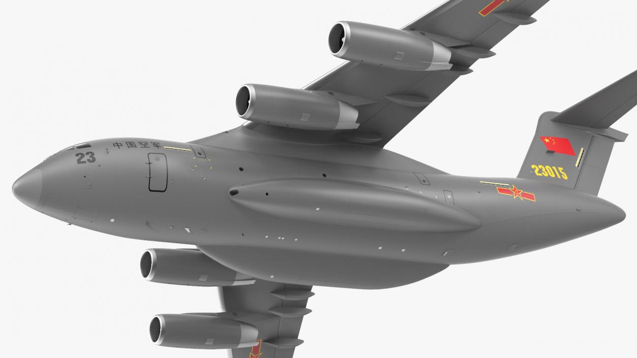 Xian Y20 Transport Aircraft Flight 3D model