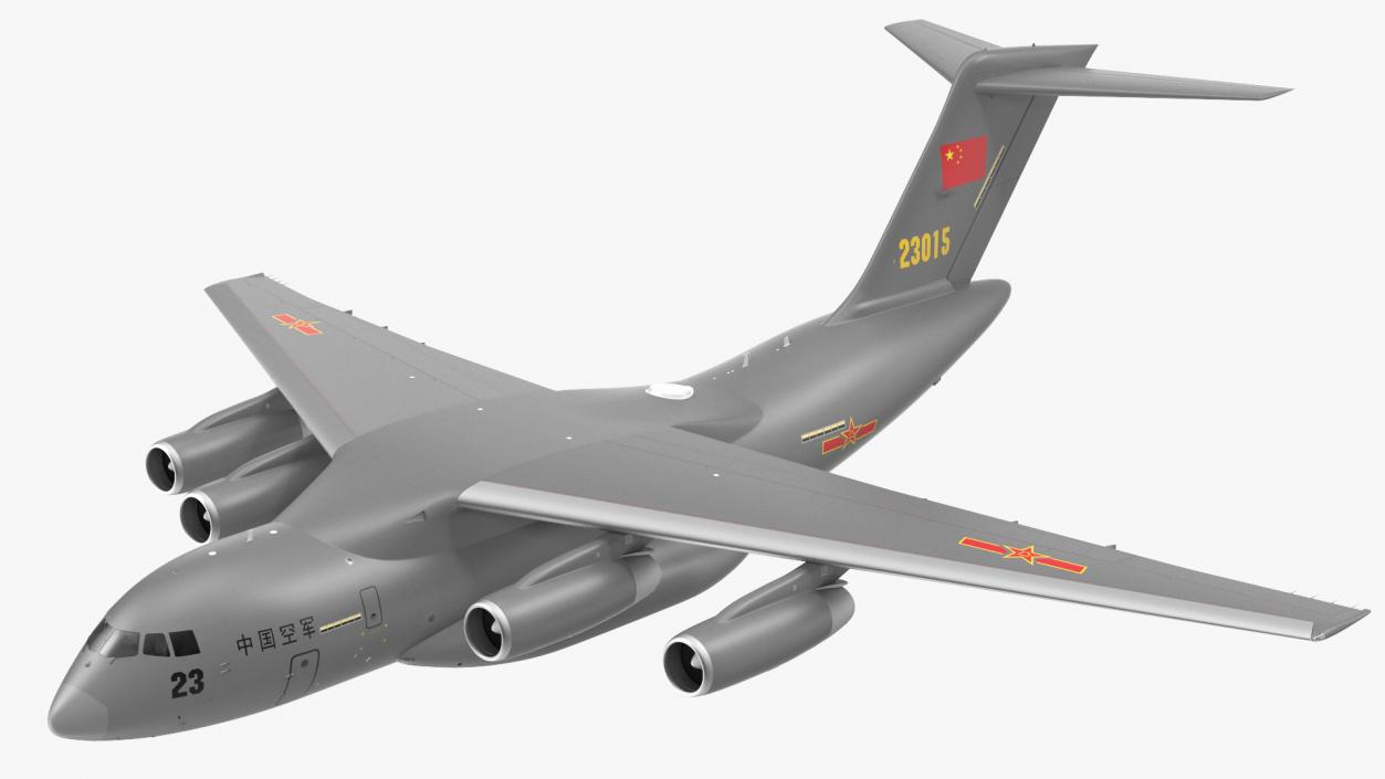 Xian Y20 Transport Aircraft Flight 3D model