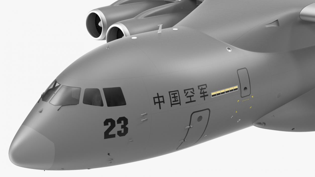 Xian Y20 Transport Aircraft Flight 3D model