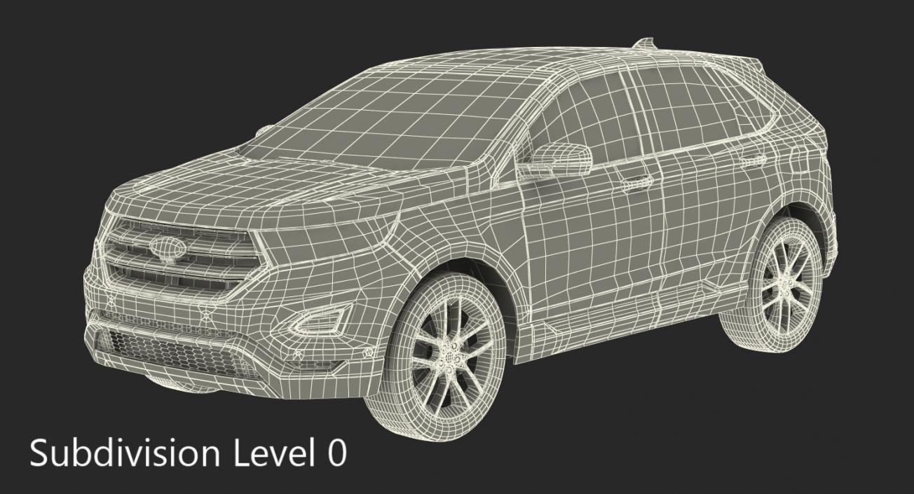 3D Ford Edge 2015 Rigged