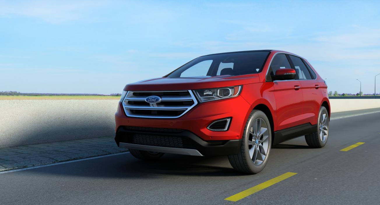 3D Ford Edge 2015 Rigged