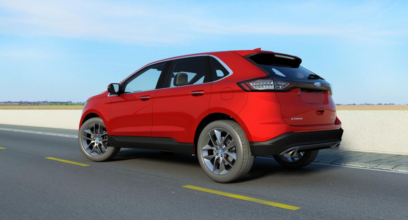 3D Ford Edge 2015 Rigged