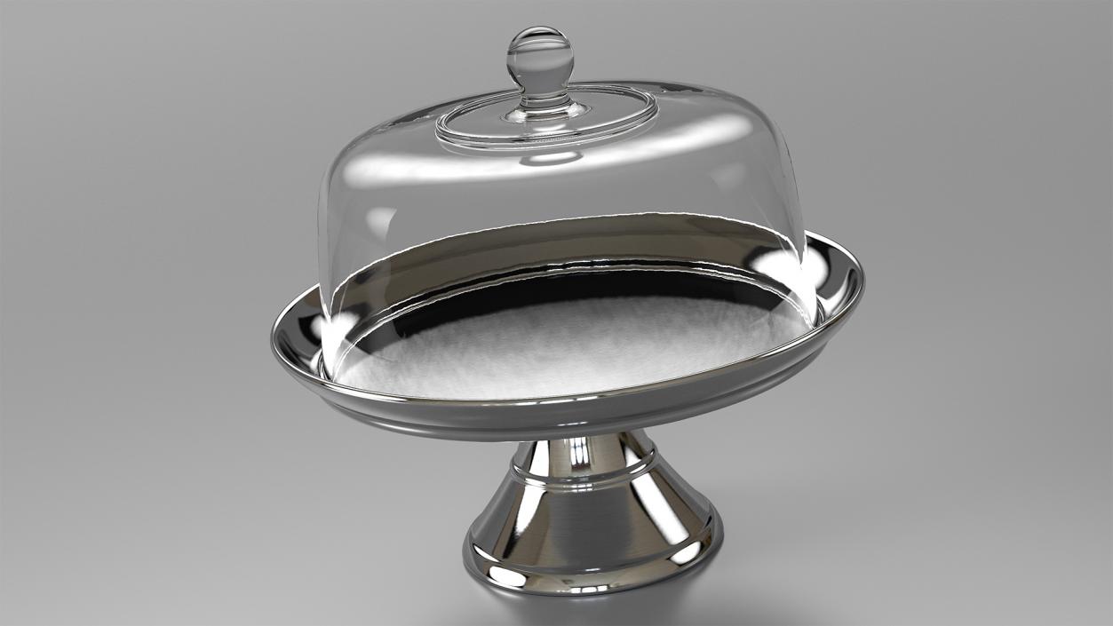 3D Cake Stand Metal with Dome