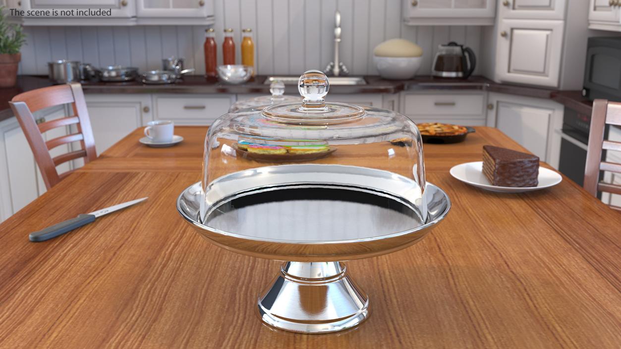 3D Cake Stand Metal with Dome