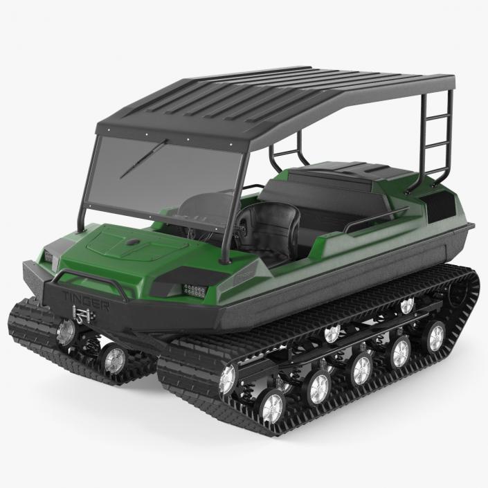 Tinger Track Vehicle Rigged 3D