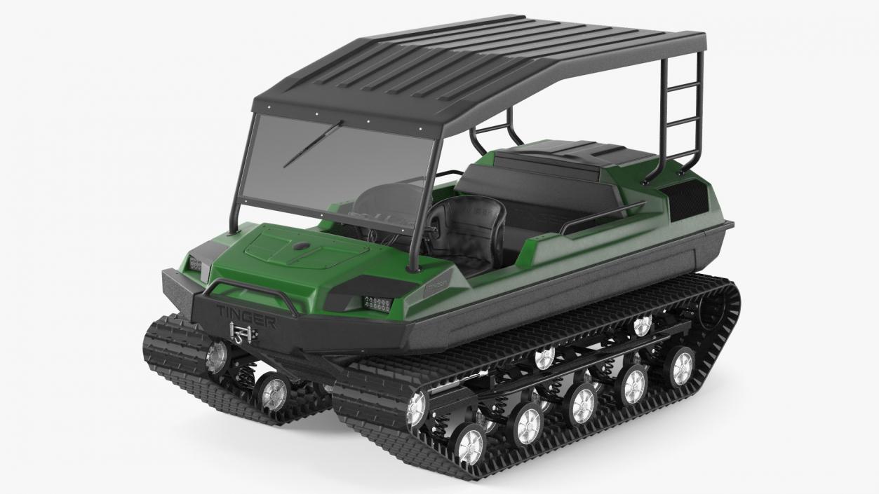 Tinger Track Vehicle Rigged 3D