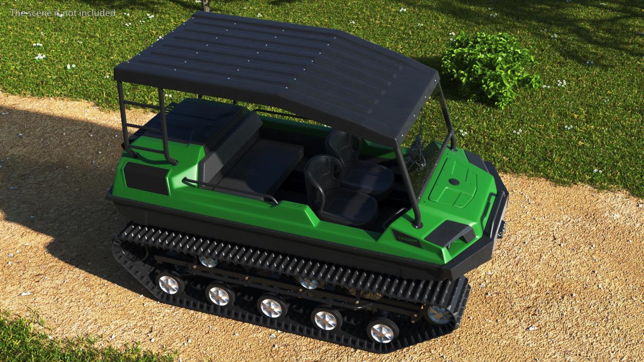 Tinger Track Vehicle Rigged 3D