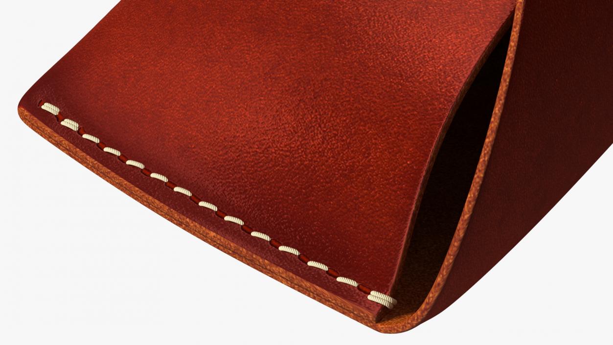 3D Leather Sunglasses Case Closed Brown