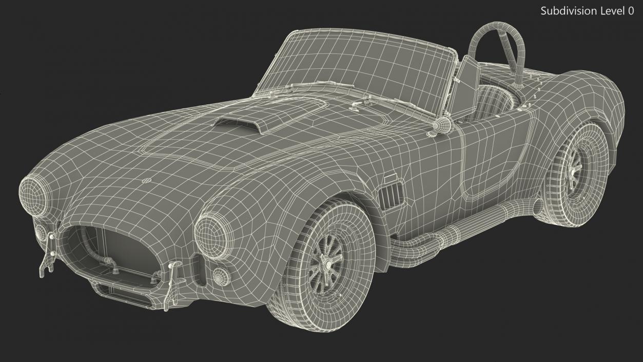 3D model AC Shelby Cobra 1965