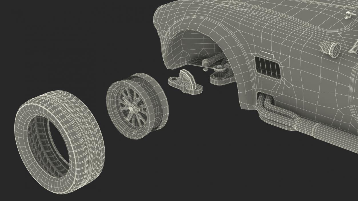 3D model AC Shelby Cobra 1965