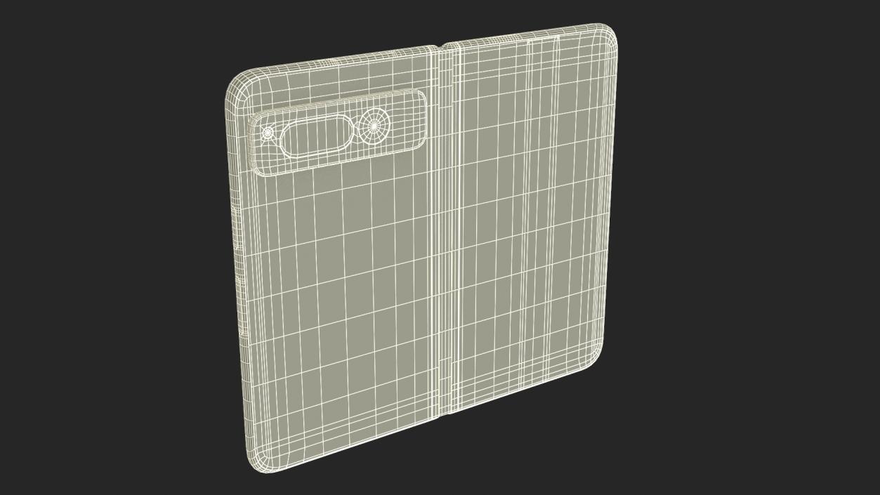 3D Google Pixel Fold Smartphone Obsidian Rigged for Cinema 4D model