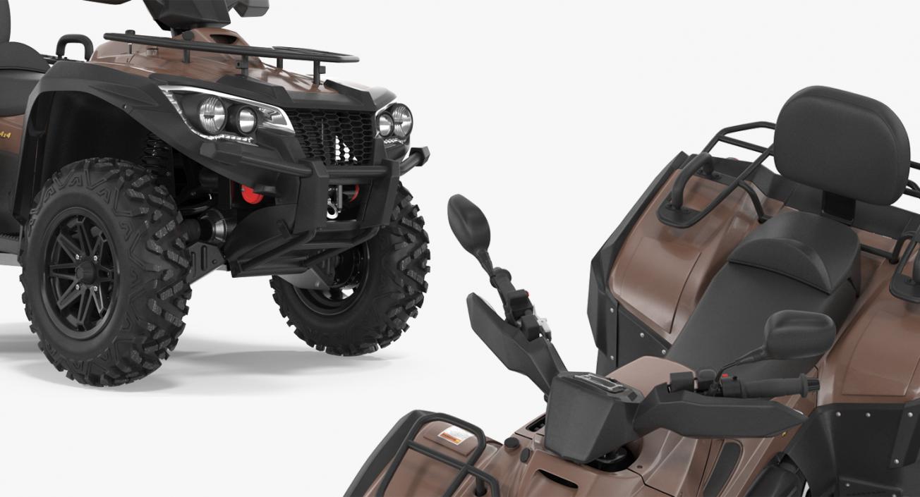 3D ATV Four Wheeler Bike Generic Rigged