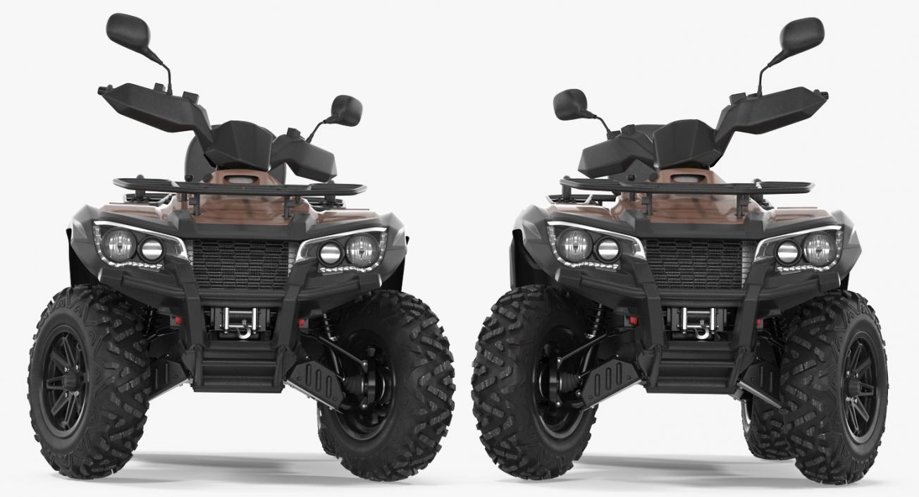 3D ATV Four Wheeler Bike Generic Rigged