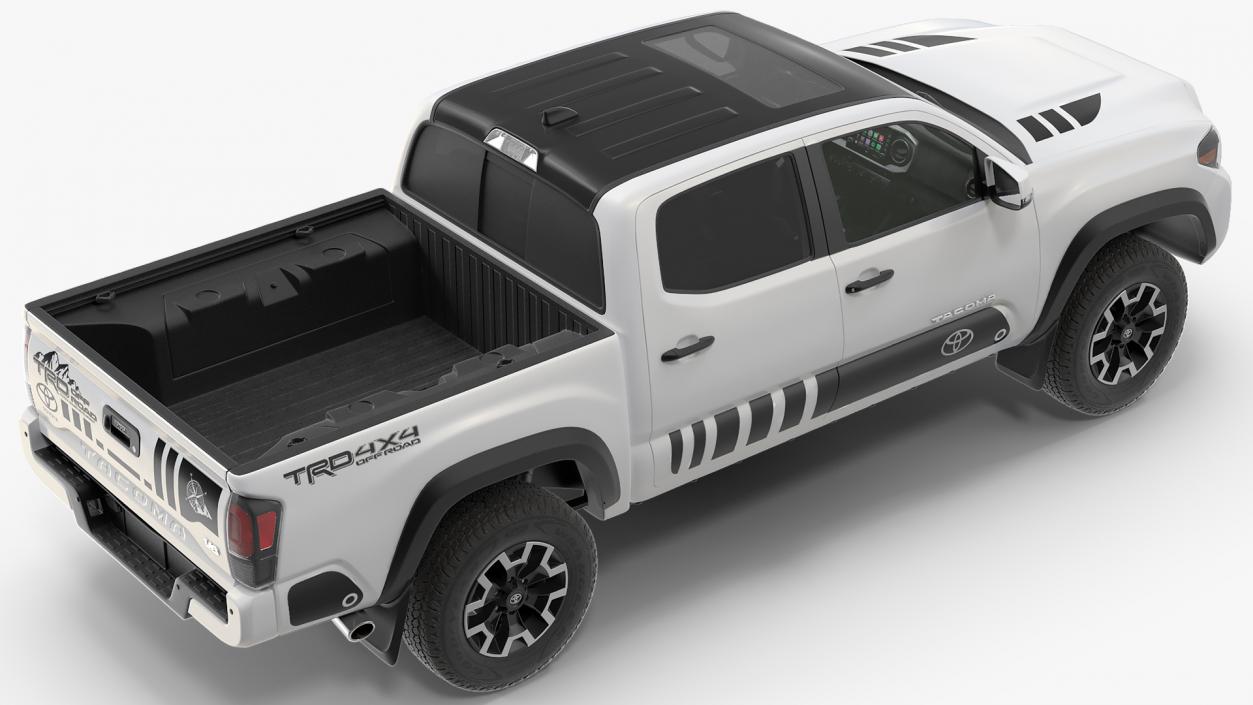 Toyota Tacoma TRD Off Road White Perl 2021 3D