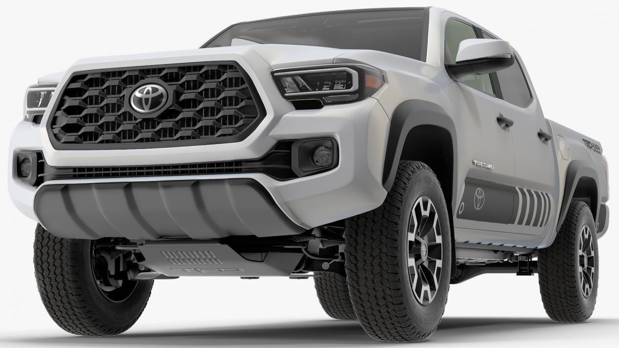 Toyota Tacoma TRD Off Road White Perl 2021 3D