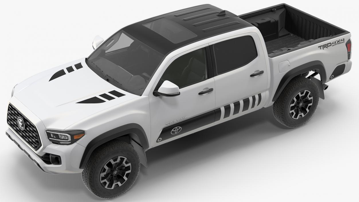 Toyota Tacoma TRD Off Road White Perl 2021 3D