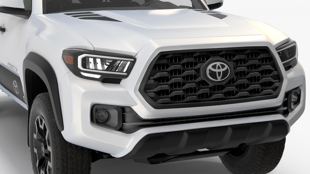 Toyota Tacoma TRD Off Road White Perl 2021 3D