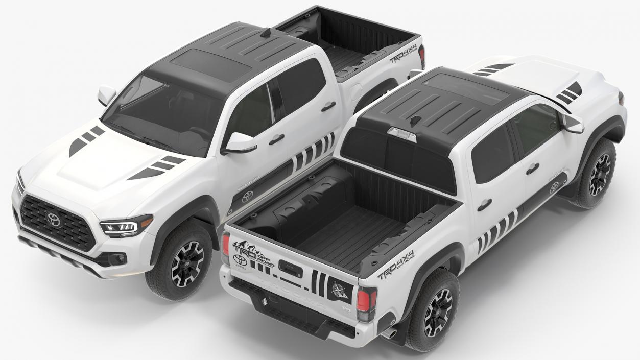 Toyota Tacoma TRD Off Road White Perl 2021 3D