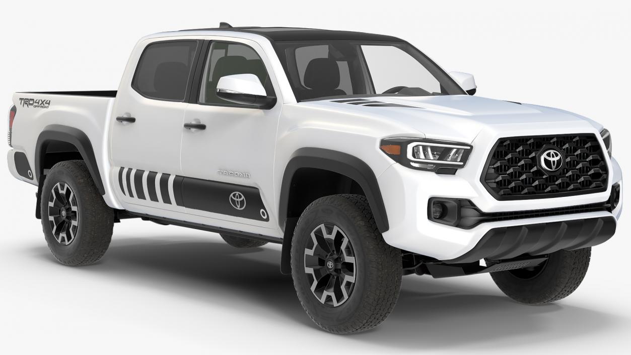 Toyota Tacoma TRD Off Road White Perl 2021 3D